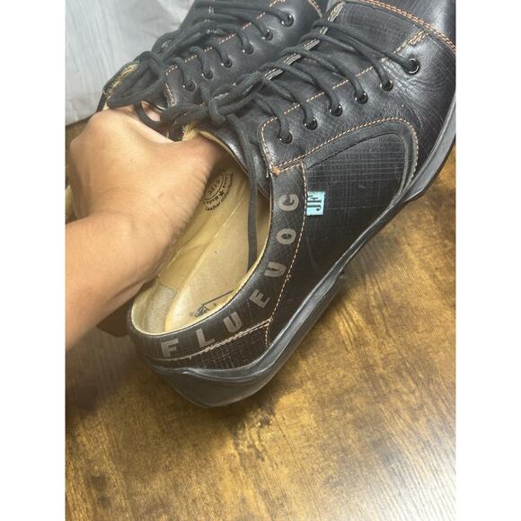 John Fluevog FUTURE ANGEL CHARLES CONTRAST LEATHER SquareToe Men’s Size 12 Y2K - Picture 12 of 12